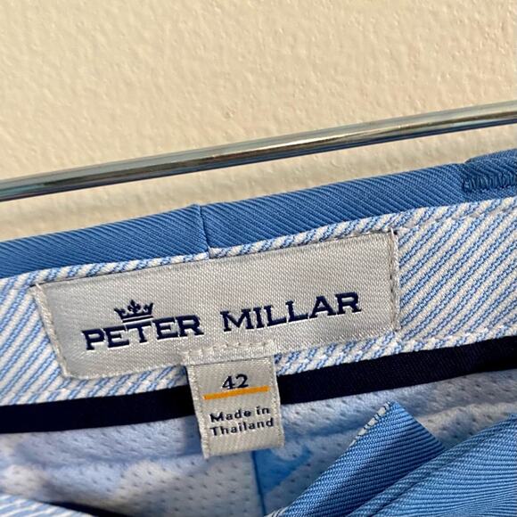 Peter Millar Stealth Performance Shorts Light Blue Size 42 Sold Out Online - Picture 2 of 12